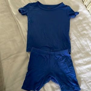 Kyte baby 2T blue short set pajamas